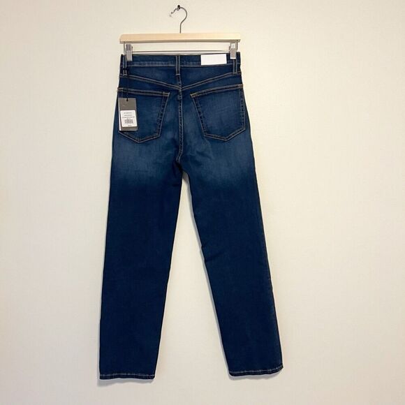 RE/DONE 70s High Rise Jeans Stove Pipe Straight Button Fly NEW Size 27 - Picture 5 of 11